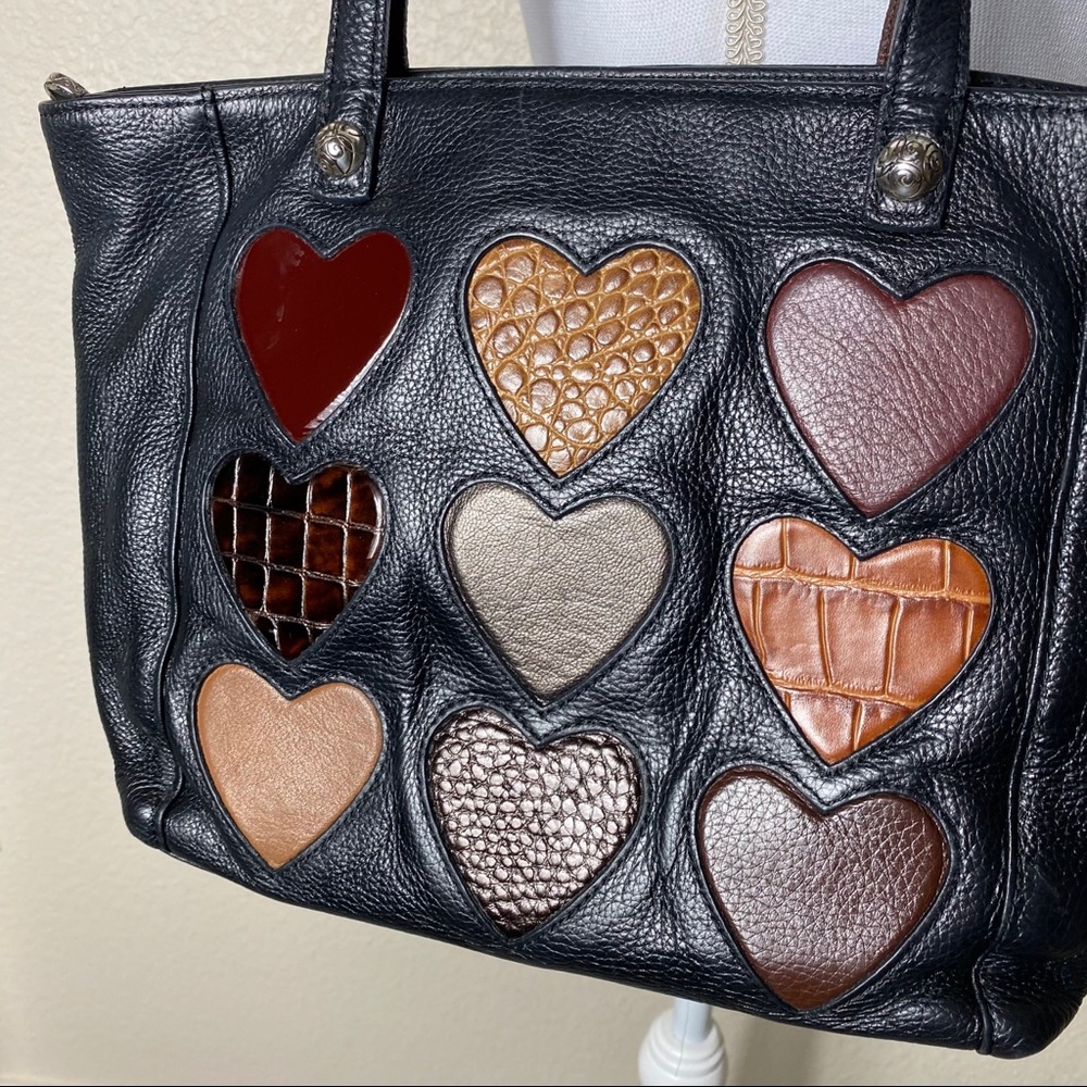 Brighton Hearts Leather Purse Shoulder Bag